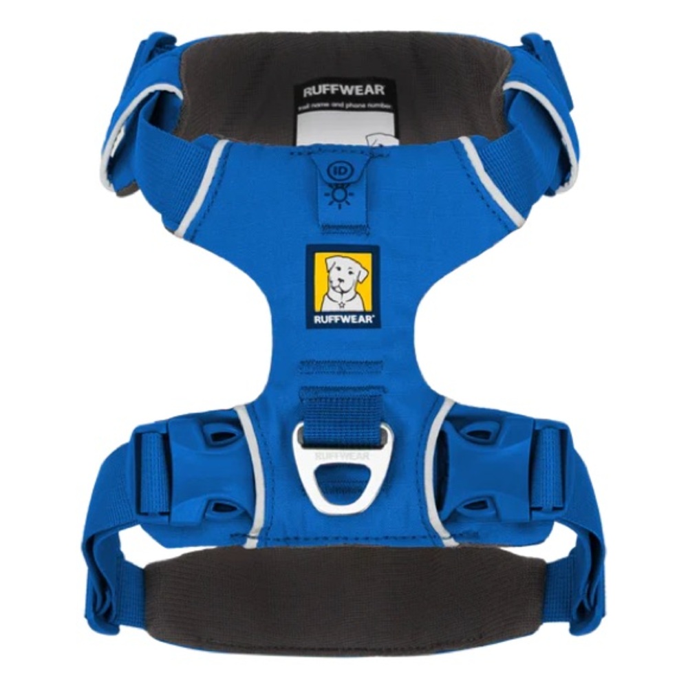 RuffWear Blue Dog Harness with Reflective Trim